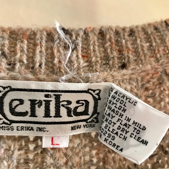 Vintage Confetti Wool Sweater Vest. - Picture 3 of 3